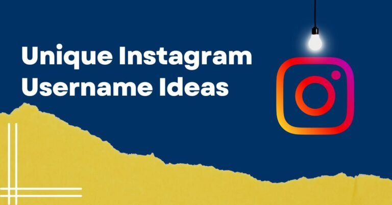 Unique Instagram Username Ideas